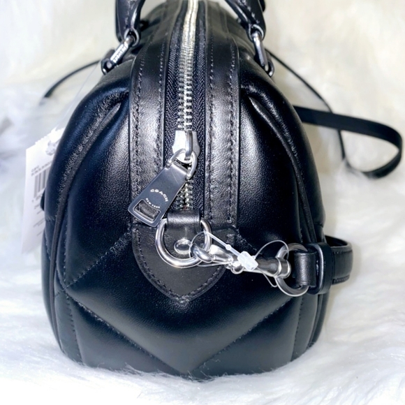 🔥 NWT Coach Black Diamond Puffer Rowan Purse 🔥 - Picture 2 of 12